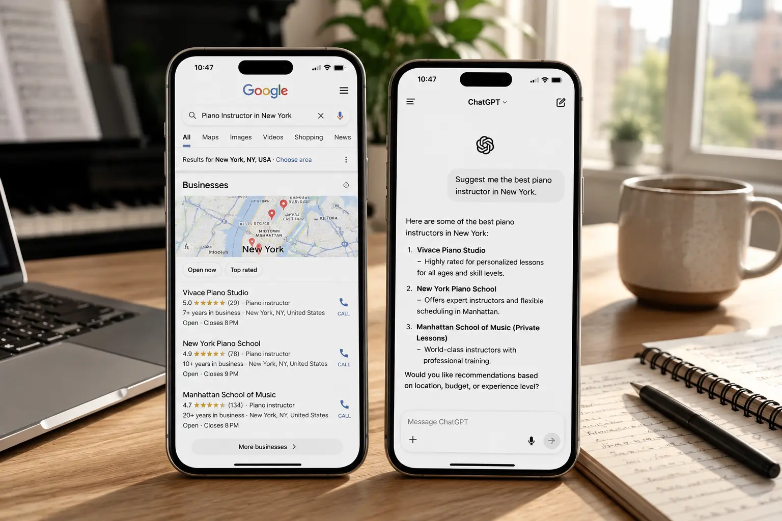 SEO and GEO visibility results